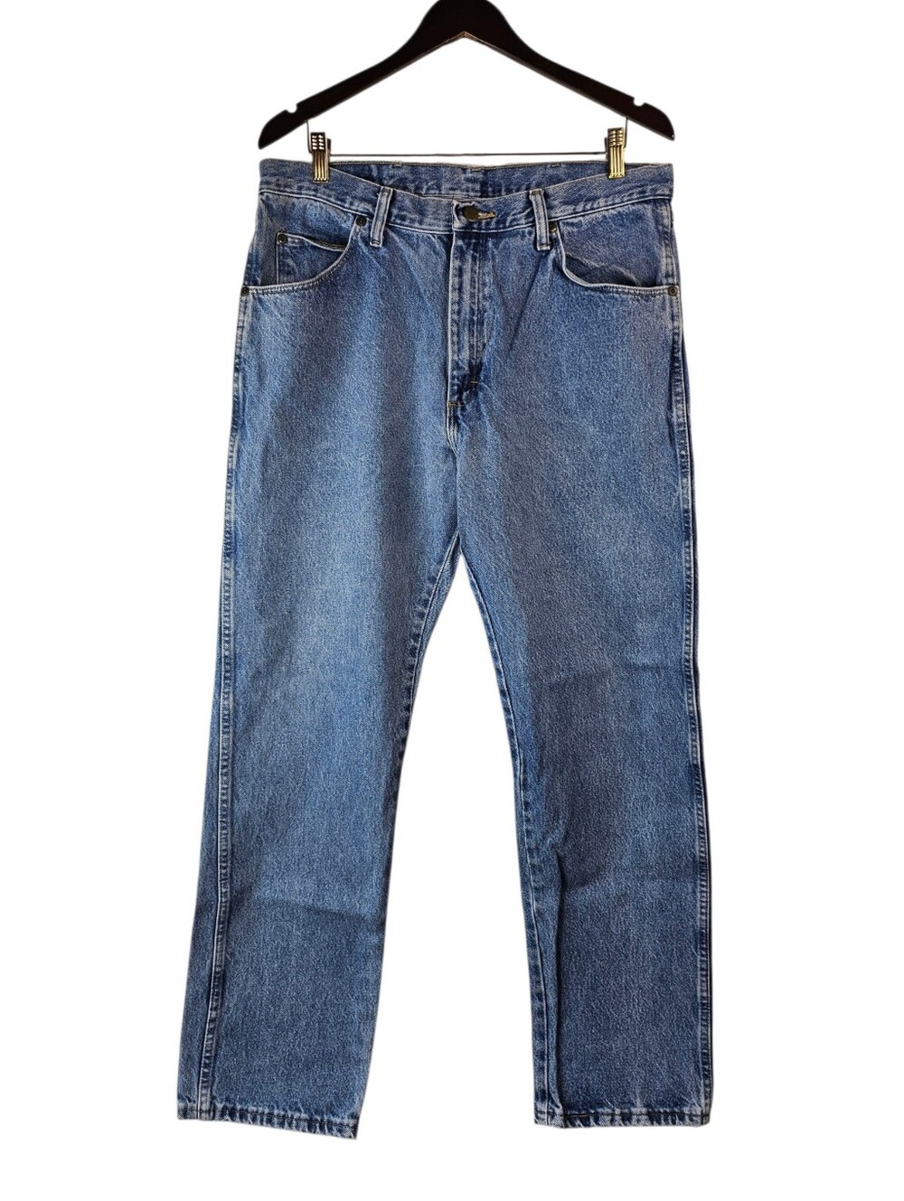 Vintage Wrangler Regular Fit Jeans 36x32 Faded Blue Denim